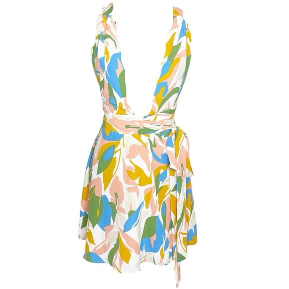 HELLO MOLLY Radiant Love Mini Halter Dress Size Medium NWT - Picture 2 of 9